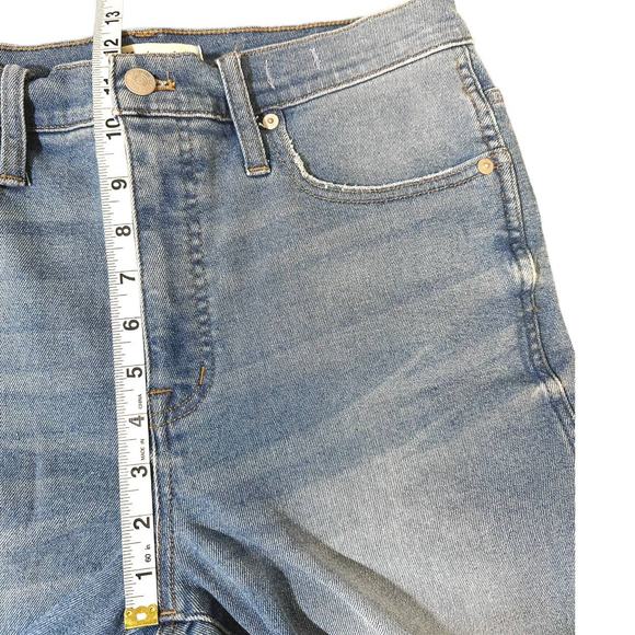 Madewell 10" High-Rise Skinny Ankle Crop Denim Jeans Horne Wash Light Blue 30 - Picture 14 of 16